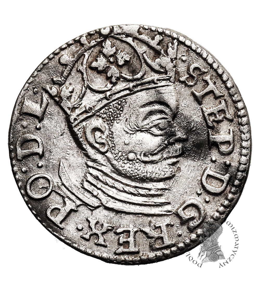 Polska. Stefan Batory, 1576-1586. Trojak (3 grosze) 1585, mennica Ryga - RI / GE