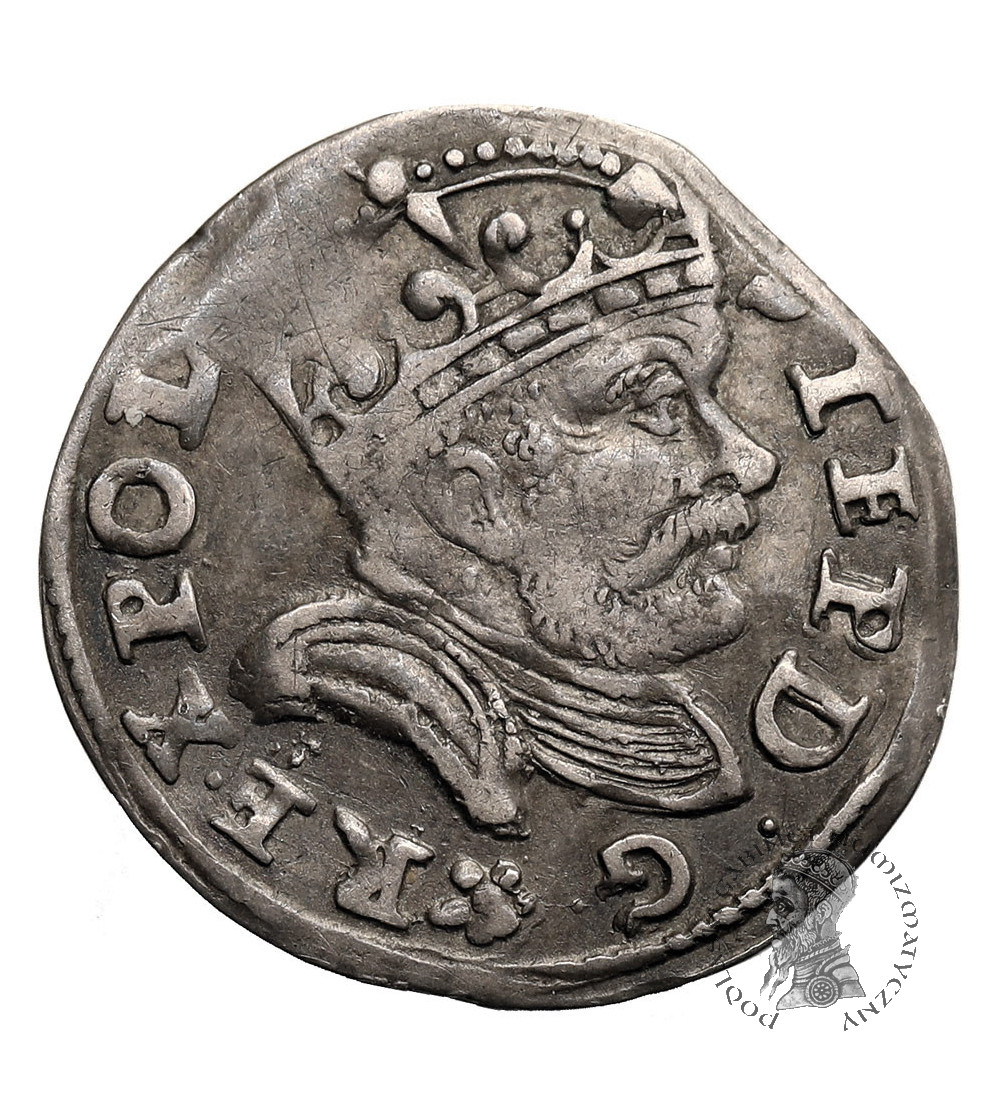 Polska. Stefan Batory, 1576-1586. Trojak (3 grosze) 1586, Poznań - rozetka pod popiersiem