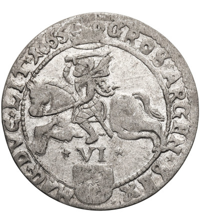 Poland / Lithuania. Jan Kazimierz, 1648-1668. Szostak (6 groszy) 1665, Wilno (Vilnius) Mint