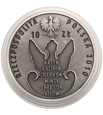Poland. 10 Zlotys 2010, 70th Anniversary of the Katyn Massacre
