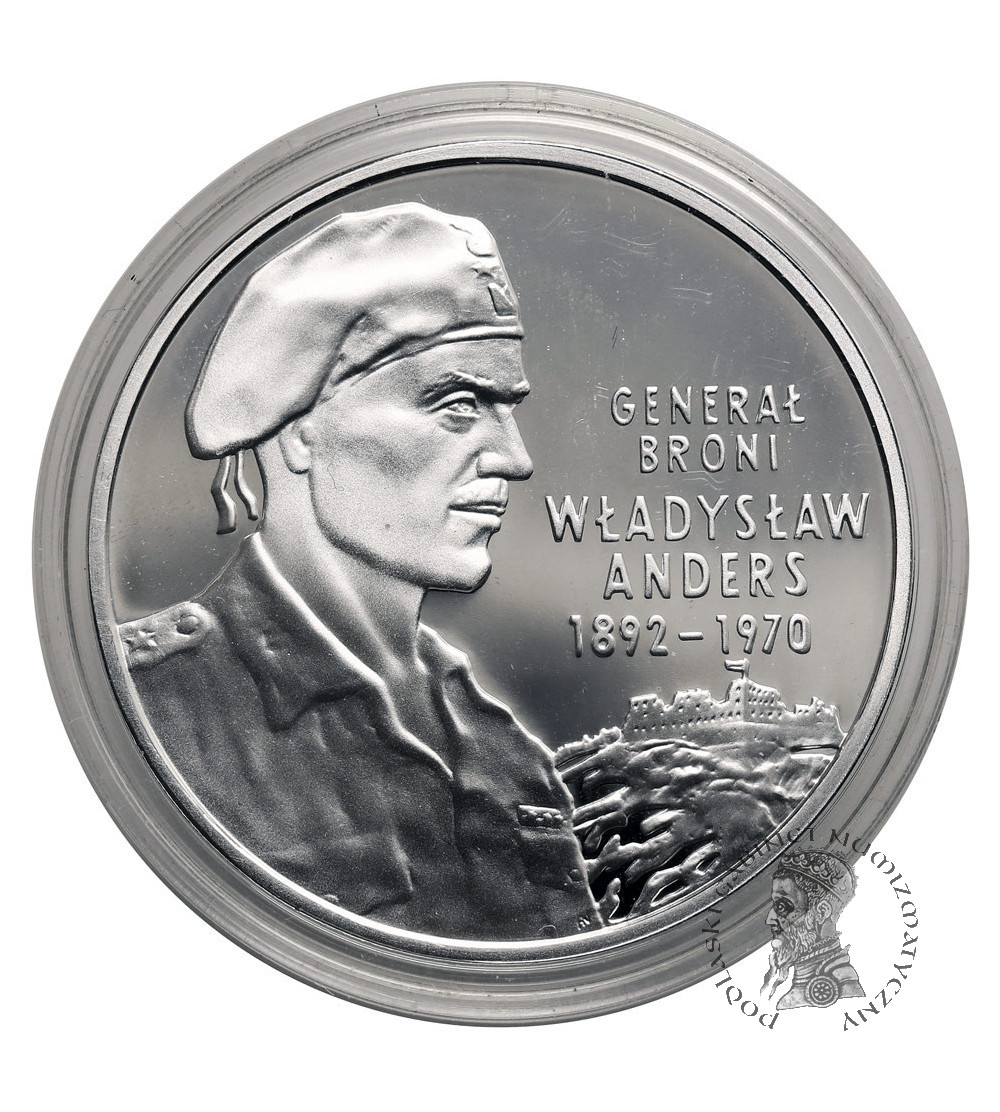 Poland. 10 Zlotys 2002, General of the Army Władysław Anders (1892–1970) - Proof