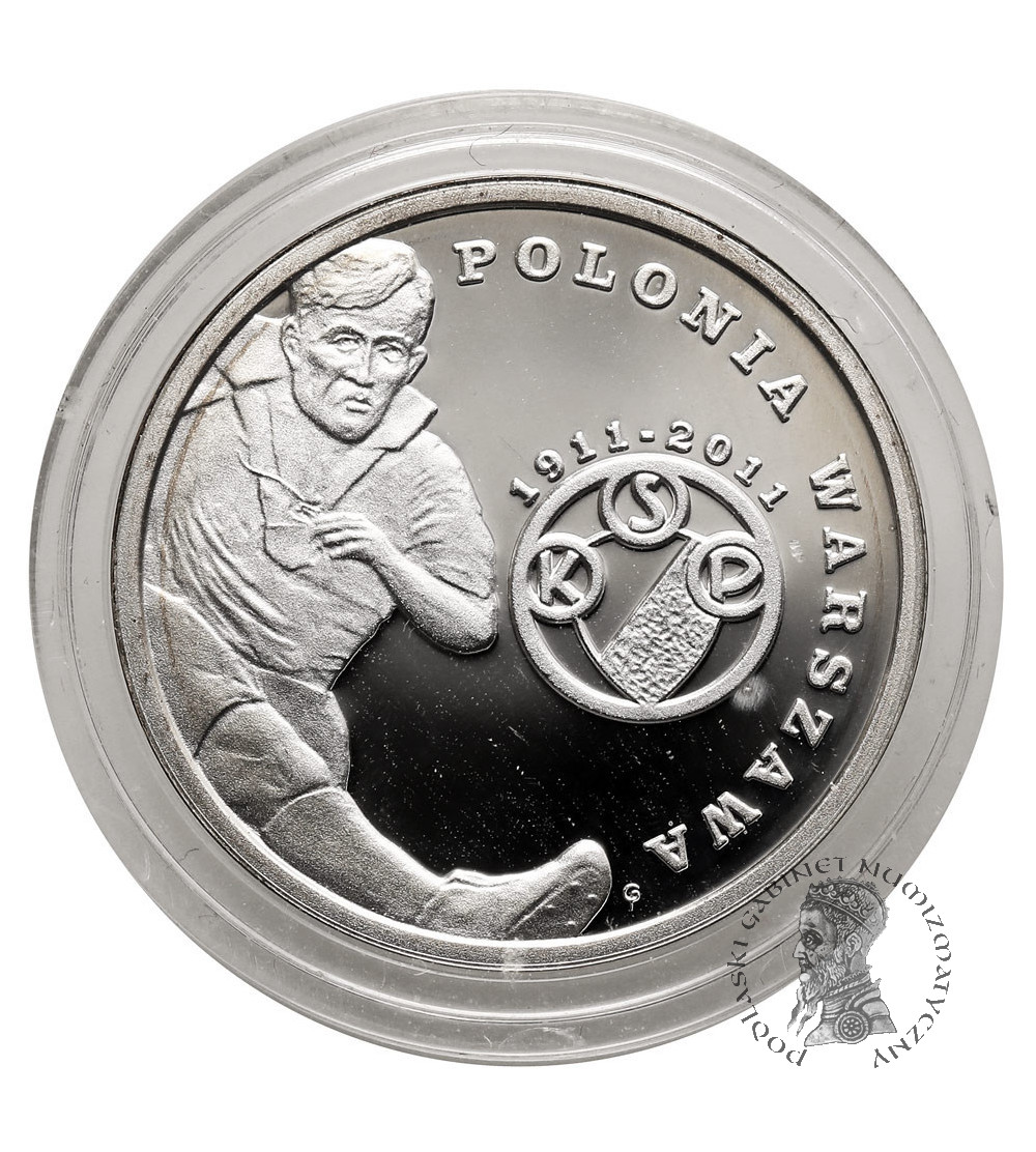 Polska. 5 złotych 2011, Polonia Warszawa - Polskie Kluby Piłkarskie - Proof