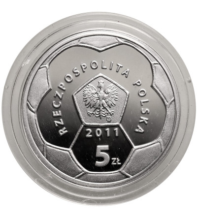 Polska. 5 złotych 2011, Polonia Warszawa - Polskie Kluby Piłkarskie - Proof