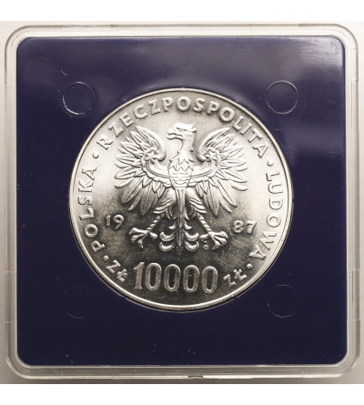 Polska, PRL (1952-1989). 10000 złotych 1987, Jan Paweł II