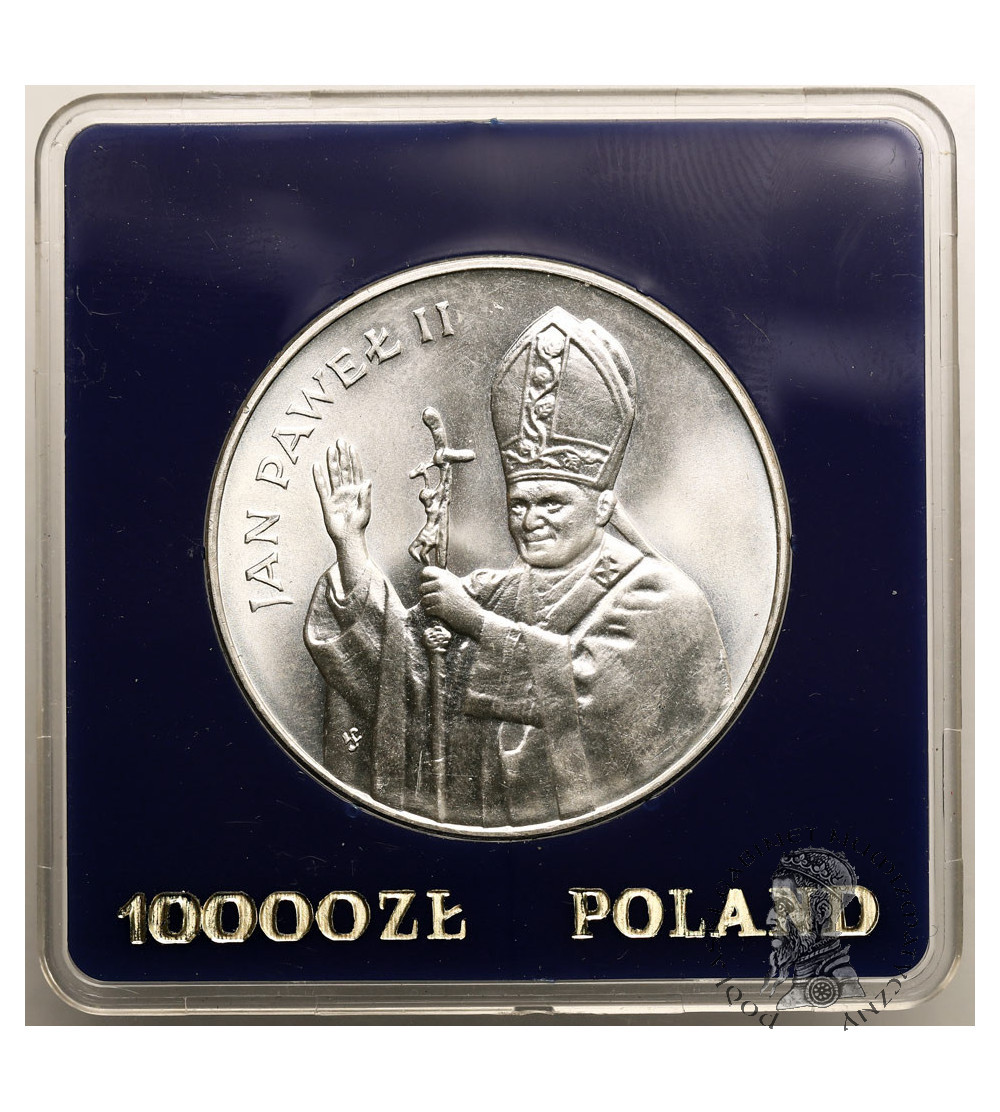 Polska, PRL (1952-1989). 10000 złotych 1987, Jan Paweł II