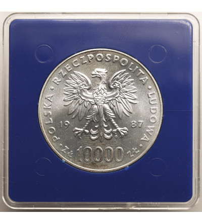 Polska, PRL (1952-1989). 10000 złotych 1987, Jan Paweł II