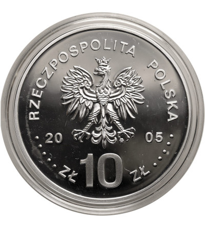 Polska. 10 złotych 2005, Stanisław August Poniatowski (1764-1795) - półpostać - Proof
