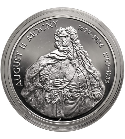Poland. 10 Zlotys 2005, August II the Strong (1697 - 1706, 1709 - 1733) - Half-length figure - Proof
