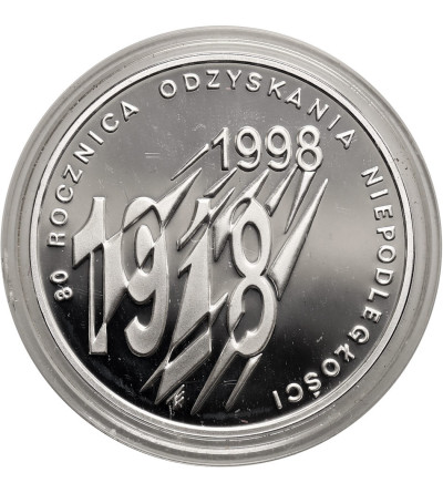 Polska. 10 złotych 1998, 80 Rocznica Odzyskania Niepodległości - Proof