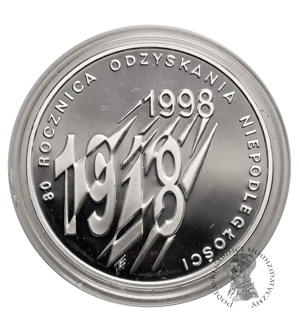 Polska. 10 złotych 1998, 80 Rocznica Odzyskania Niepodległości - Proof