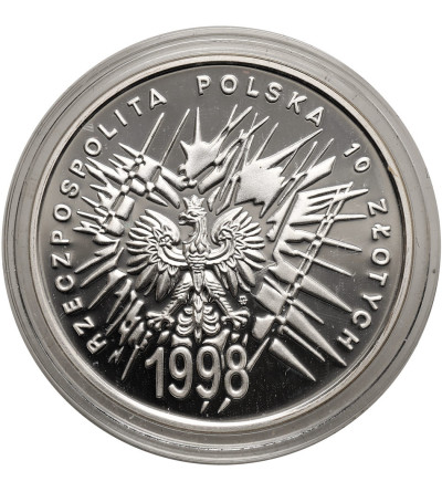 Poland. 10 Zlotys 1998, 80th Anniversary of the Restoration of Independence - Proof