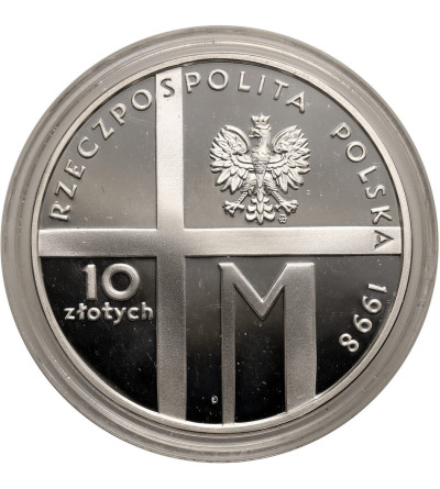 Poland. 10 Zlotys 1998, 20th Anniversary of John Paul's II Pontificate - Proof