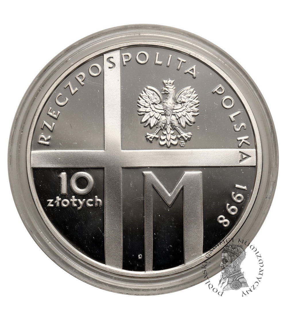 Polska. 10 złotych 1998, Jan Paweł II - 20 - lecie Pontyfikatu - Proof