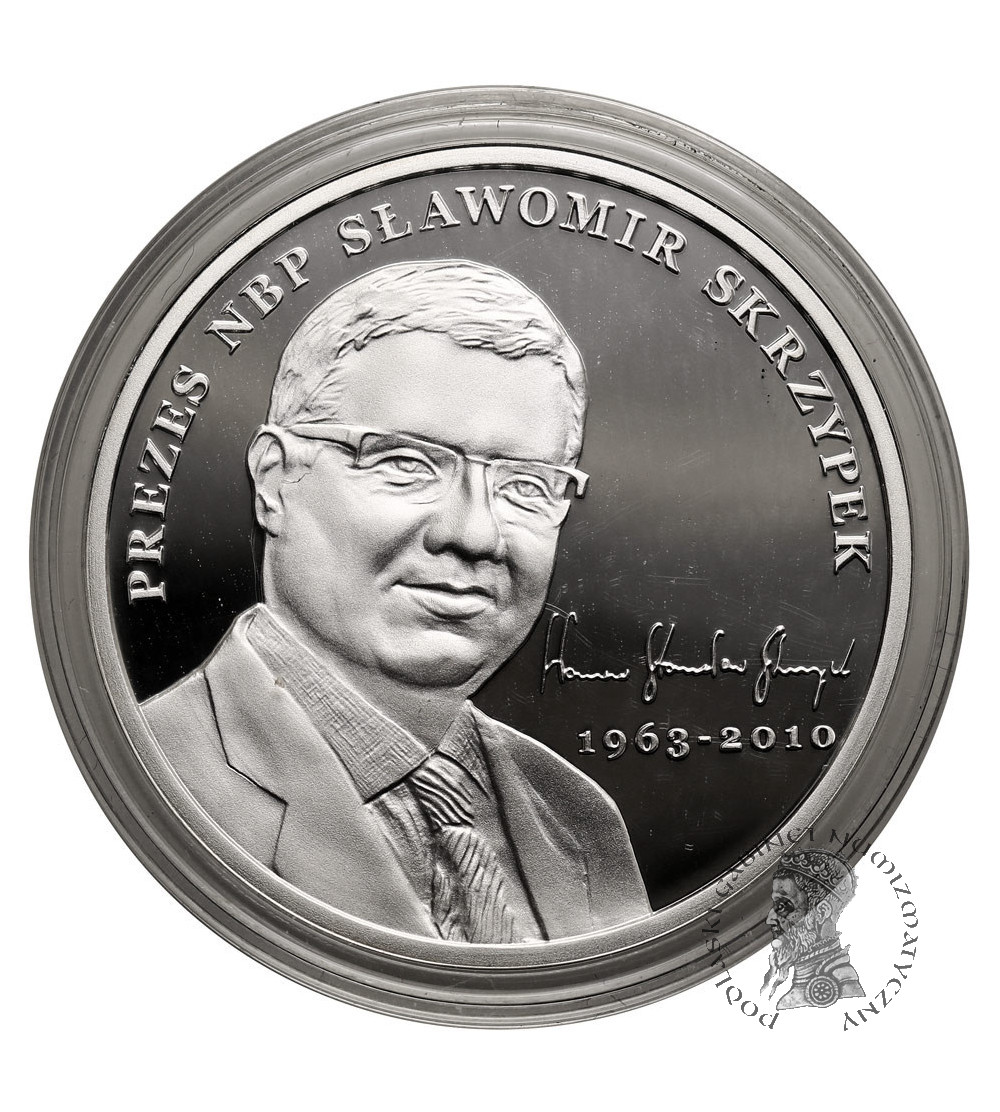 Polska. 10 złotych 2011, Smoleńsk - Pamięci Ofiar 10.04.2010, Prezes NBP Sławomir Skrzypek - Proof