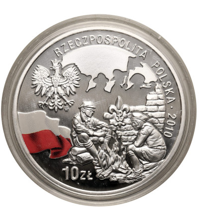 Poland. 10 Zlotys 2010, 100th Anniversary of Polish Scouting - Proof