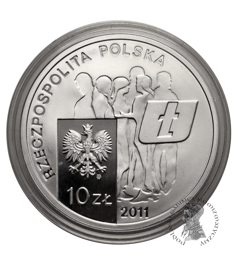 Poland. 10 Zlotys 2011, 30th Anniversary of the foundation of NZS - Proof