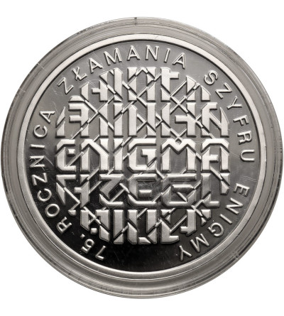 Poland. 10 Zlotys 2007, 75th Anniversary of the Breaking of the Enigma Cipher- Proof