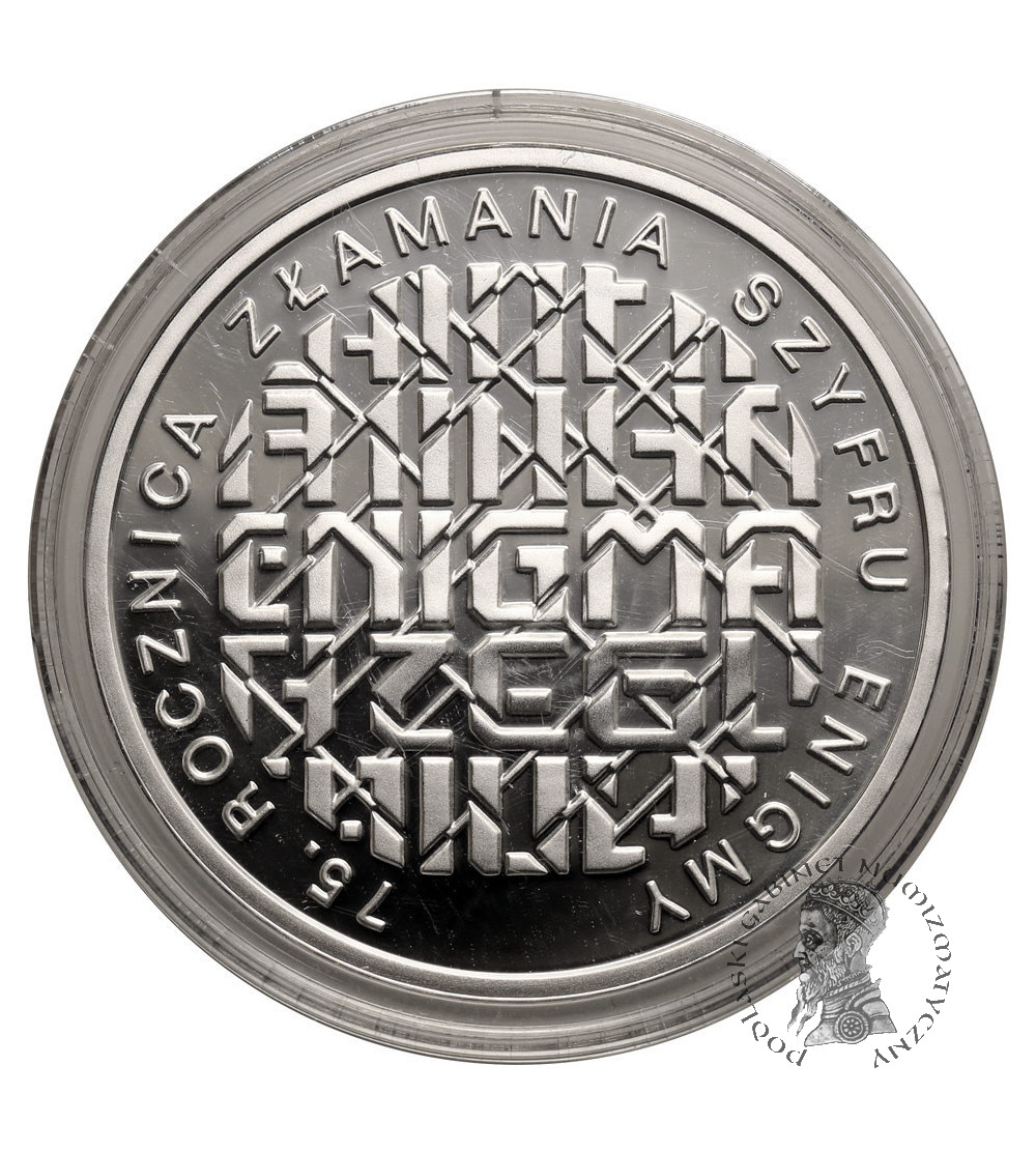 Poland. 10 Zlotys 2007, 75th Anniversary of the Breaking of the Enigma Cipher- Proof