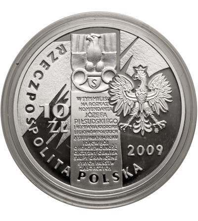 Poland. 10 Zlotys 2009, 95th Anniversary of the March of the First Cadre Company - Proof