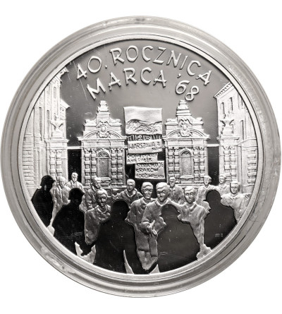Polska. 10 złotych 2008, 40 Rocznica Marca 68 - Proof
