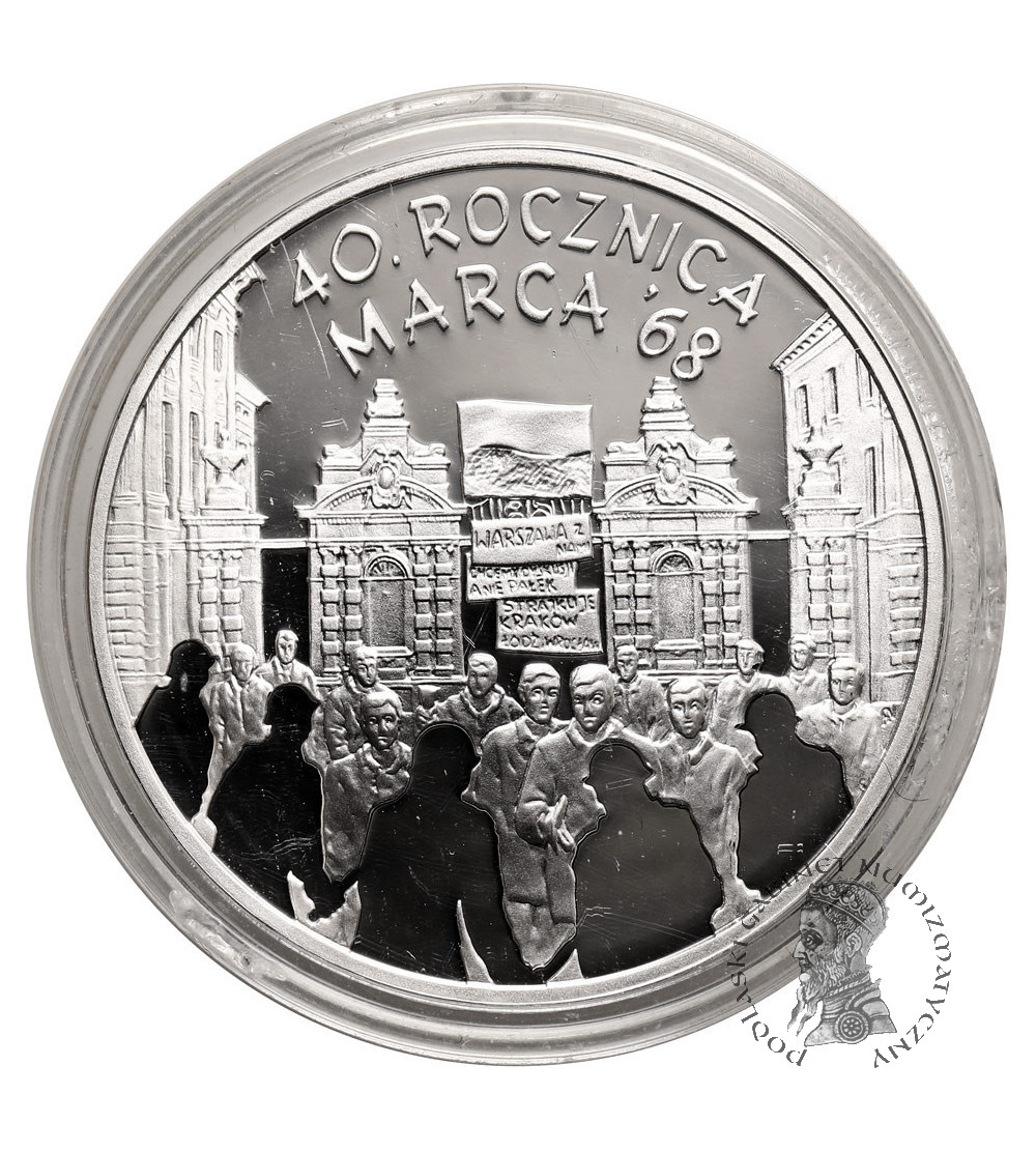 copy of Poland. 10 Zlotych 2008, 40th Anniversary of March `68 - Proof