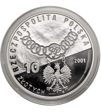 Poland. 10 Zlotys 2001, Constitutional Court, 15th Anniversary of the Judiciary - Proof