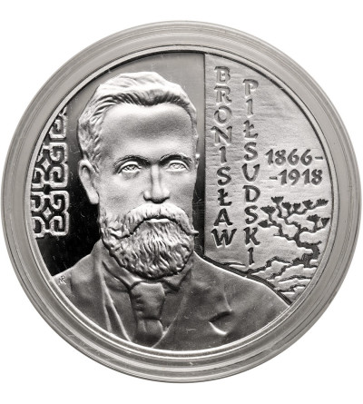 Poland. 10 Zlotys 2008, Bronisław Piłsudski (1866 - 1918) - Proof