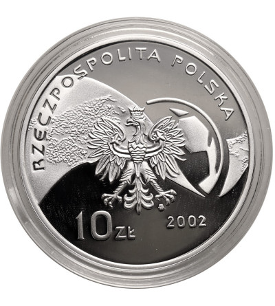 Polska. 10 złotych 2002, XVII Mistrzostwa Świata w Piłce Nożnej, Korea / Japonia- Proof