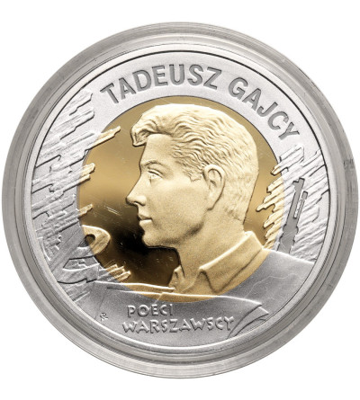 Poland, 10 Zlotys 2009, Tadeusz Gajcy, 65th Anniversary of the Warsaw Uprising, series: Warsaw Poets - Proof