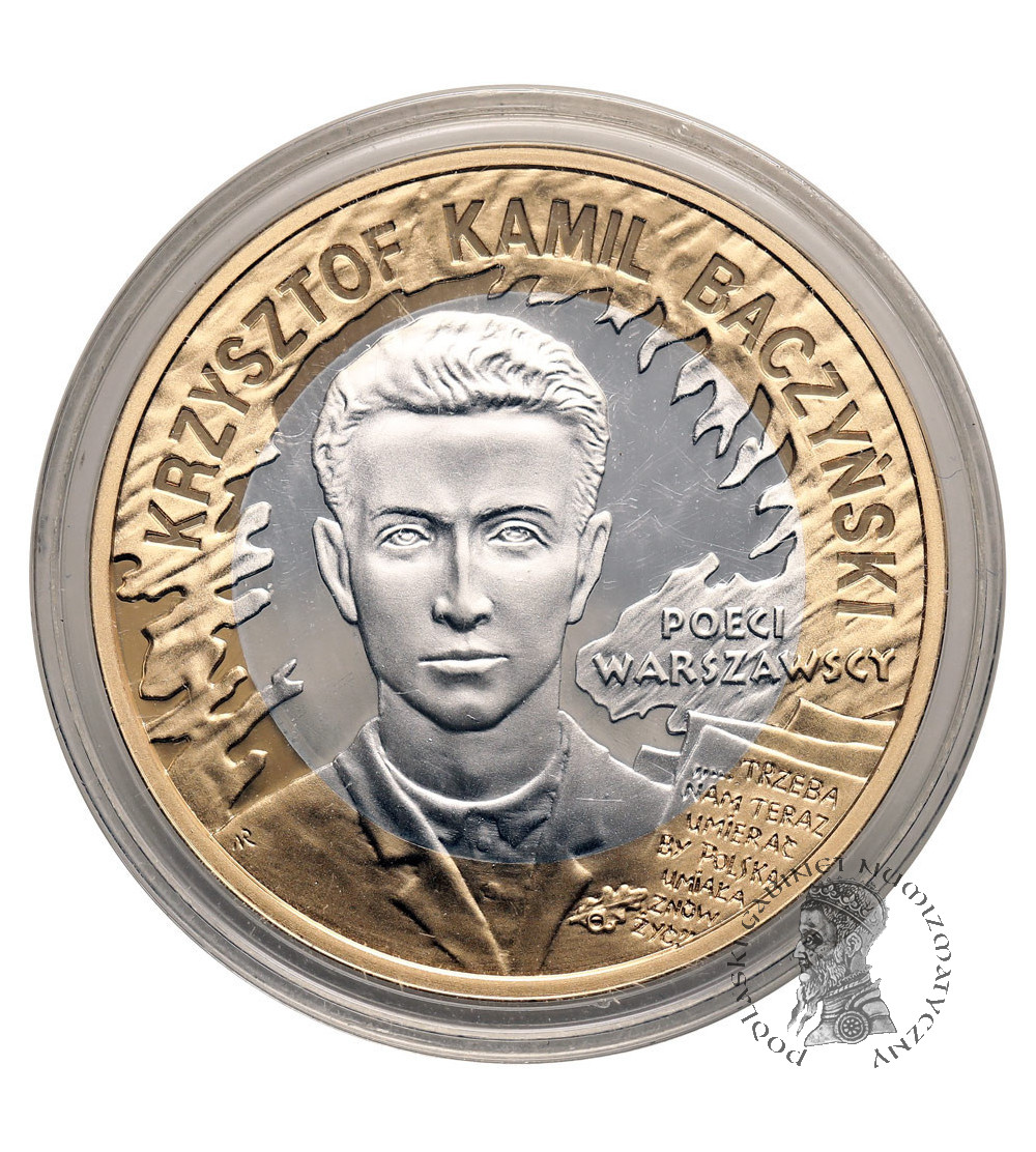 Polska. 10 złotych 2009, Krzysztof Kamil Baczyński - Proof