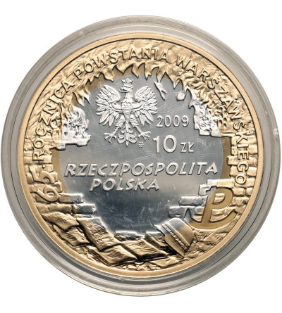 Polska. 10 złotych 2009, Krzysztof Kamil Baczyński - Proof