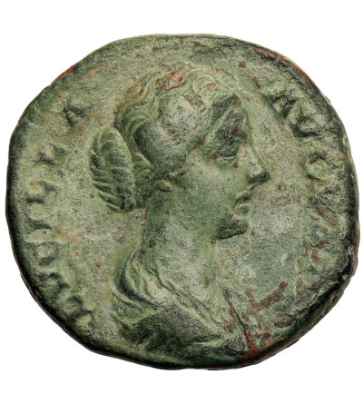 Rzym Cesarstwo. Lucylla Augusta, 161-182 AD, żona Lucjusza Verusa. AE As, 164-169 AD, bity za panowania Marka Aureliusza