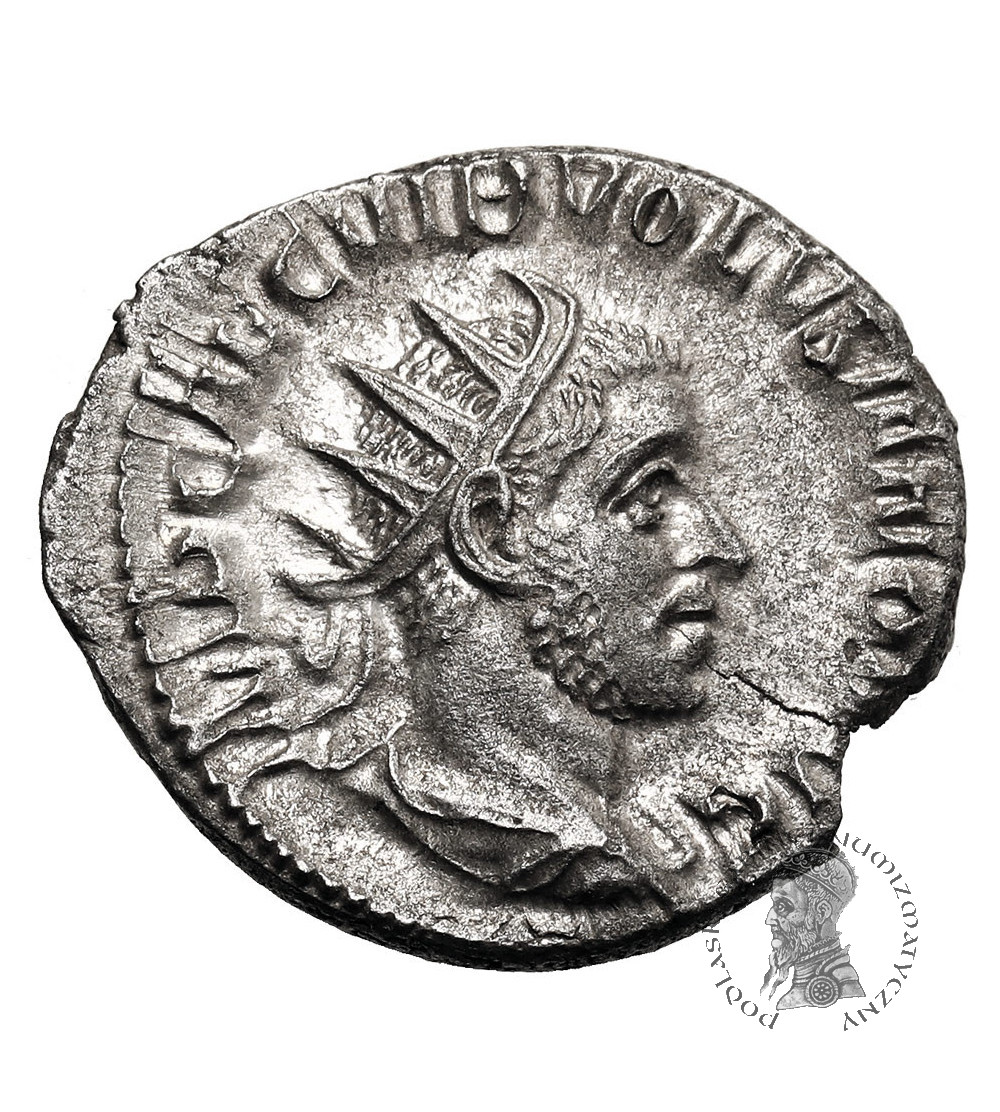 Rzym Cesarstwo. Woluzjan, 251-253. AR Antoninian 253 AD, mennica Rzym