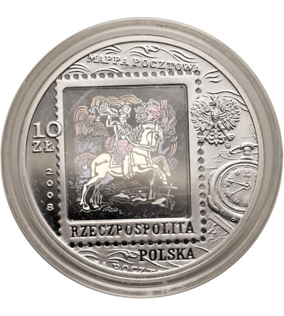Poland. 10 Zlotys 2008, 450 Years of the Polish Postal Service - Proof