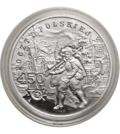 Polska. 10 złotych 2008, 450 Lat Poczty Polskiej - Proof