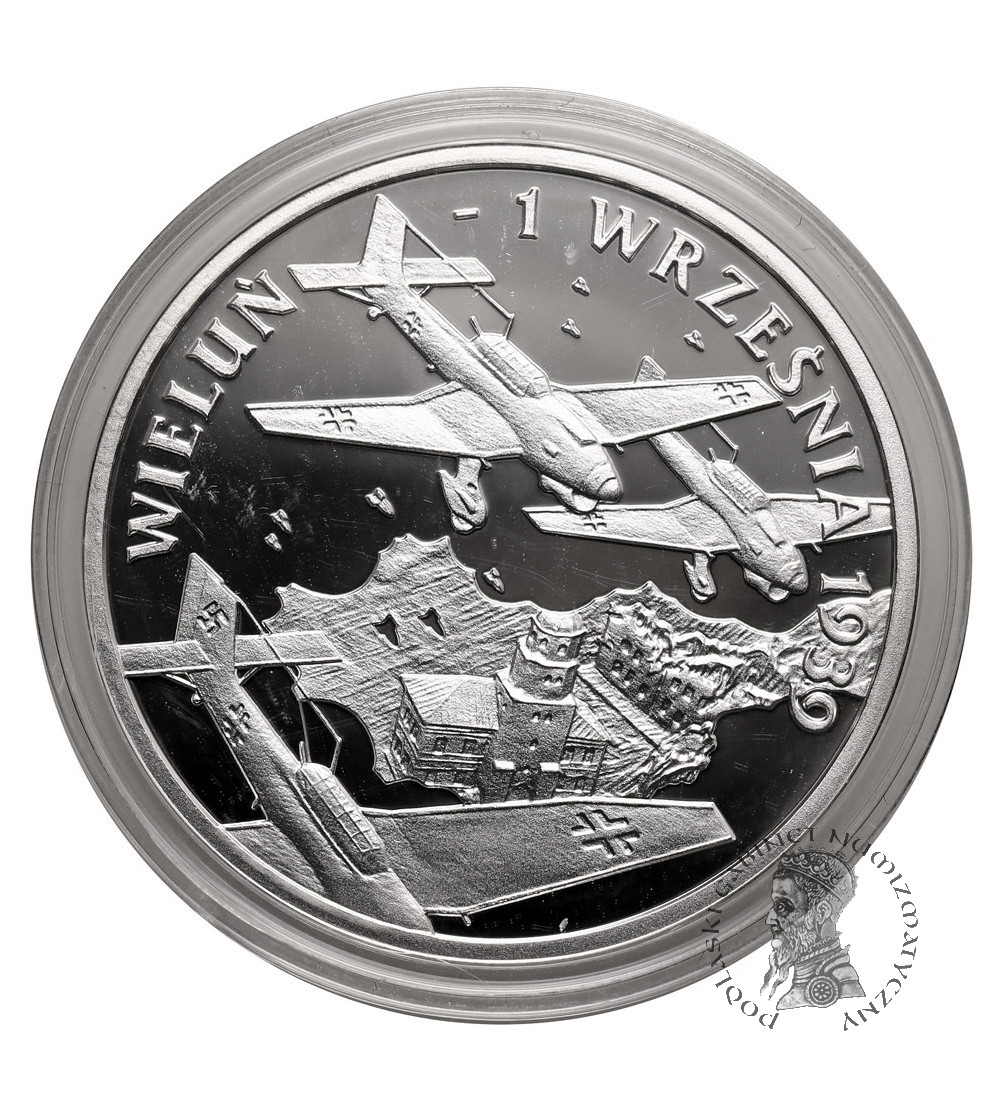 Polska. 10 złotych 2009, Wieluń - 1 Września 1939 - Proof