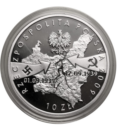 Poland. 10 Zlotys 2009, Wieluń - 1st September 1939 - Proof