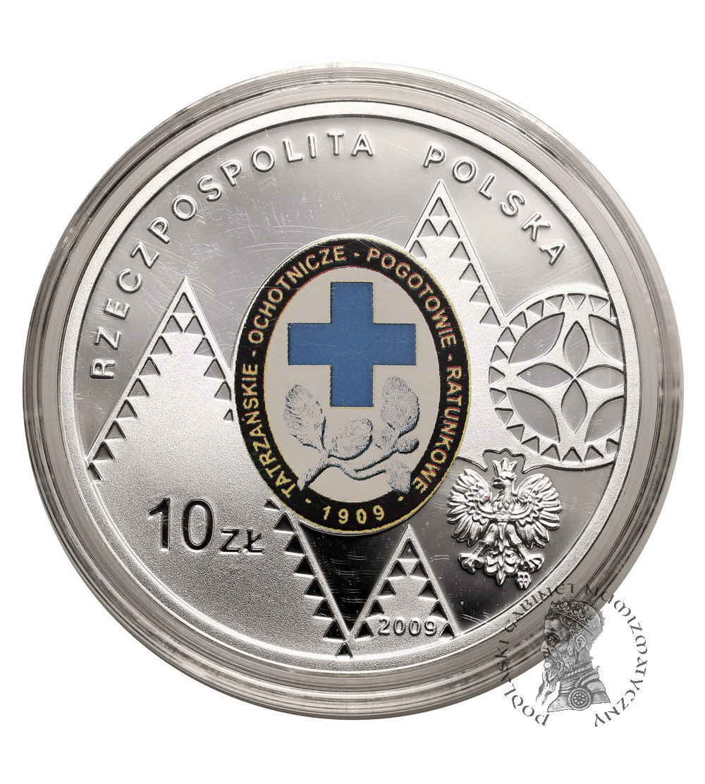 Poland. 10 Zlotys 2009, 100th Anniversary of the Founding of TOPR - Proof