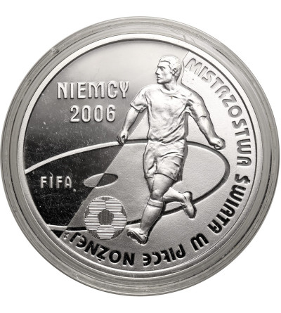 Polska. 10 złotych 2006, MŚ w Piłce Nożnej - Niemcy 2006 - Proof
