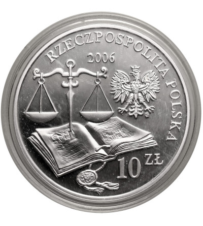 Polska. 10 złotych 2006, 500-lecie wydania Statutu Łaskiego - Proof