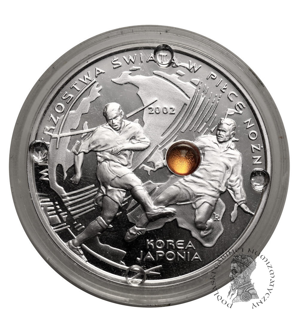 Poland. 10 Zlotys 2002, XVII World Cup, Korea / Japan - Proof