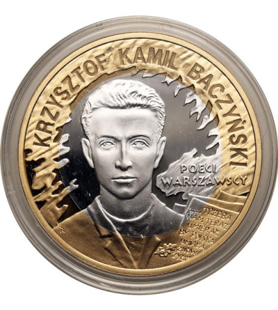Poland. 10 Zlotys 2009, Krzysztof Kamil Baczyński, 65th Anniversary of the Warsaw Uprising - Proof