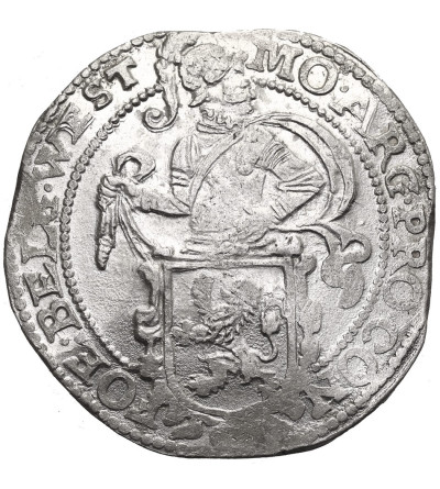 kopia Niderlandy, Prowincja Zachodnia Fryzja, 1581-1795. Talar lewkowy (Leeuwendaalder / Lion Daalder) 1643, lilia na rewersie