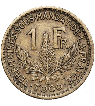 Togo, mandat francuski (1919–1946). 1 frank 1924, mennica Paryż