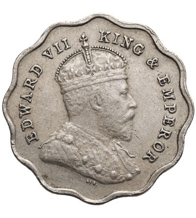 Indie Brytyjskie. Edward VII (1901-1910). 1 Anna 1910 B, Bombaj