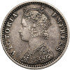 Indie Brytyjskie, Wiktoria (1837-1901). 1/4 rupii 1888 B, Bombaj