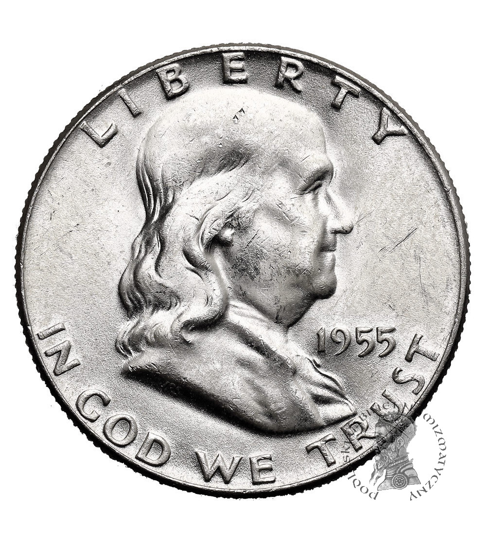 USA. 1/2 dolara 1955, Filadelfia (Franklin Half Dollar)