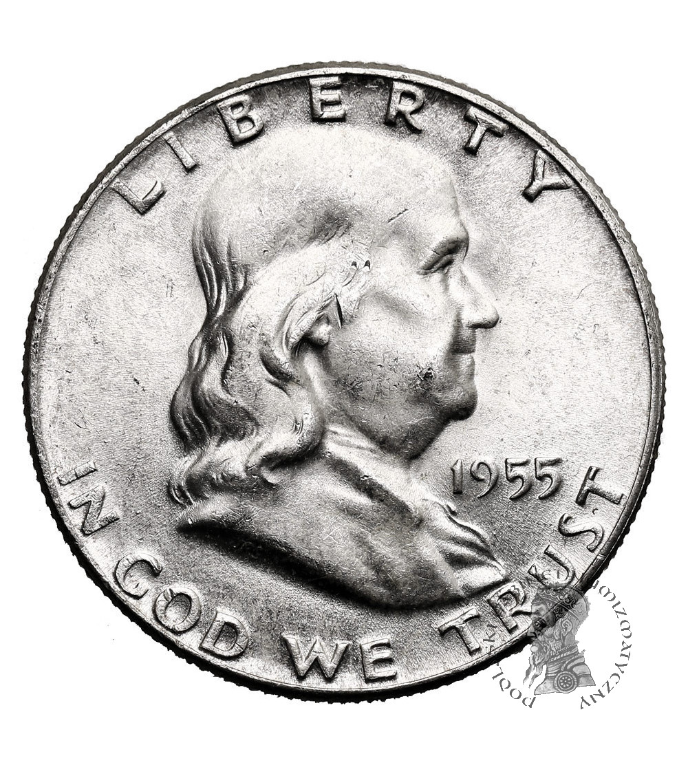 USA. 1/2 dolara 1955, Filadelfia (Franklin Half Dollar)