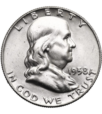 USA. 1/2 Dollar 1958 D, Denver (Franklin Half Dollar)