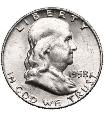 USA. 1/2 Dollar 1958 D, Denver (Franklin Half Dollar)